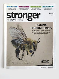 Design & art direction of Stronger magazine, the ALARM Journal by Nick McKay. Cover.