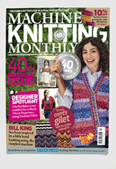Design & art direction of Machine Knitting Monthly magazine by Nick McKay. Cover