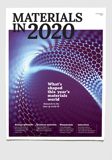 Design & art direction of annual magazine, Materials in 2020 by Nick McKay. Cover.