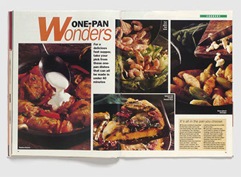 Design & art direction for Essentials magazine by Nick McKay, cookery feature