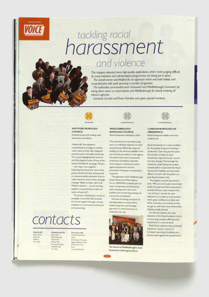 Design & art direction of LARA magazine by Nick McKay, harassment spread