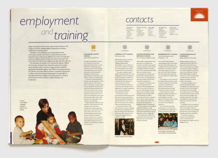 Design & art direction of LARA magazine by Nick McKay, employment spread