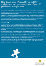 Design & art direction of a promotional brochure for Resource IP by Nick McKay, page 2